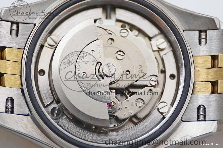 1219 Bright Lady DateJust 28 SS YG TWF Diamonds Bezel 1:1 Best Edition Green Dial Roman Markers on Jubilee Bracelet NH 2135